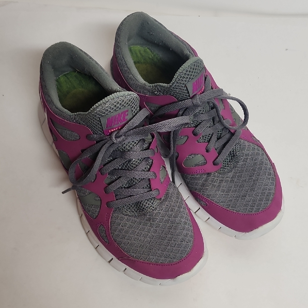 Nike Free Run 2 Women's Gray & Pink Running Shoes Sz 8